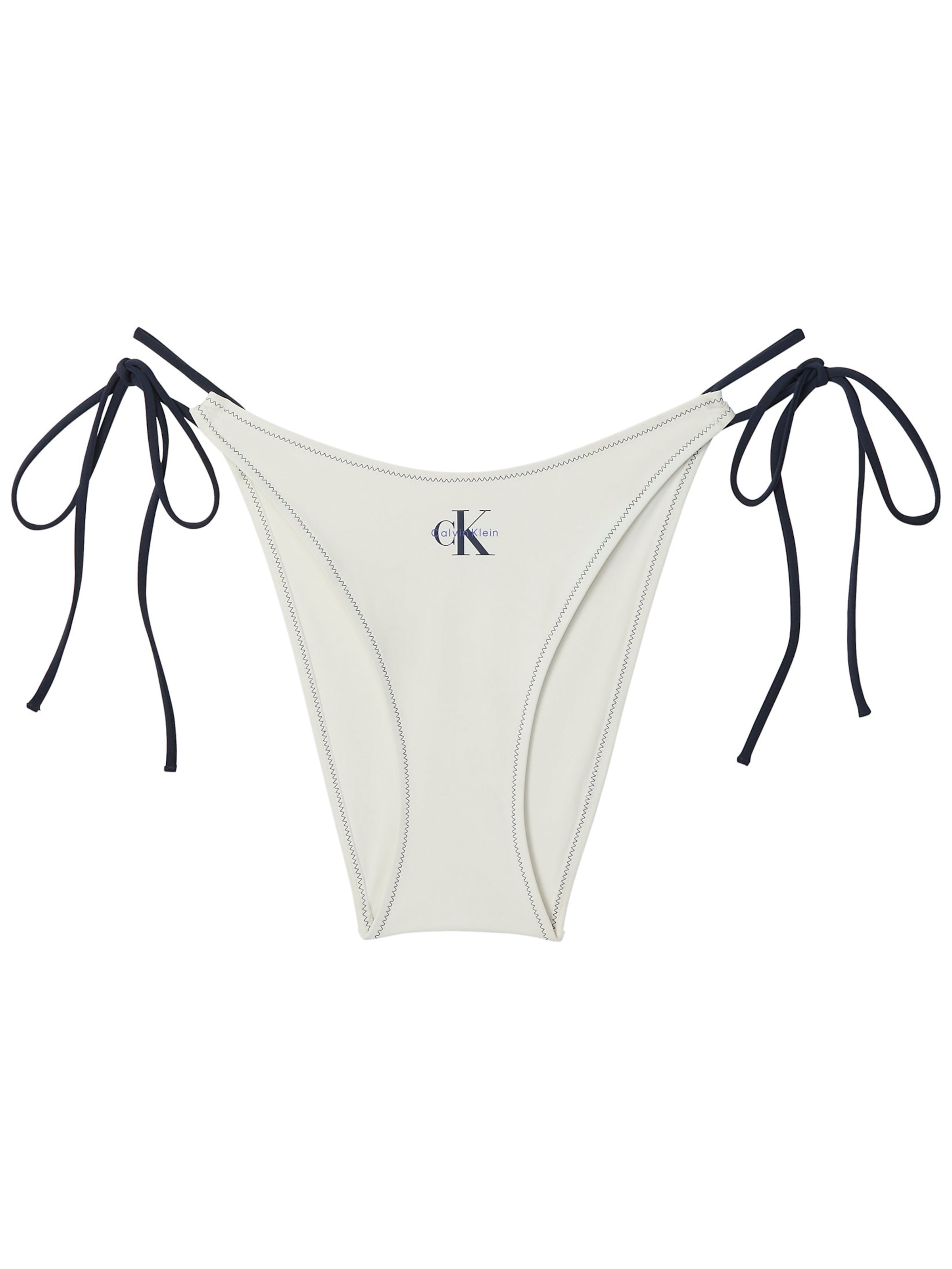 Bas de bikini Calvin Klein Swimwear en blanc : devant