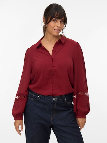 Vero Moda Curve Blouse 'VMCALVA' in Red: front