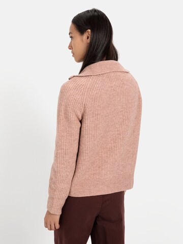 CAMEL ACTIVE Troyer Pullover aus recyceltem Polyester in Pink