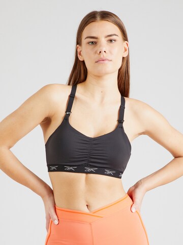 ReebokBustier Sportski grudnjak - crna boja: prednji dio