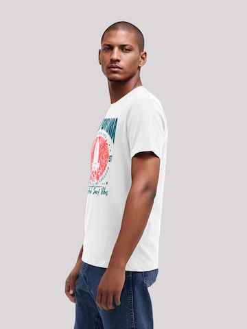 T-Shirt 'California Skull Summer Vibes' F4NT4STIC en blanc