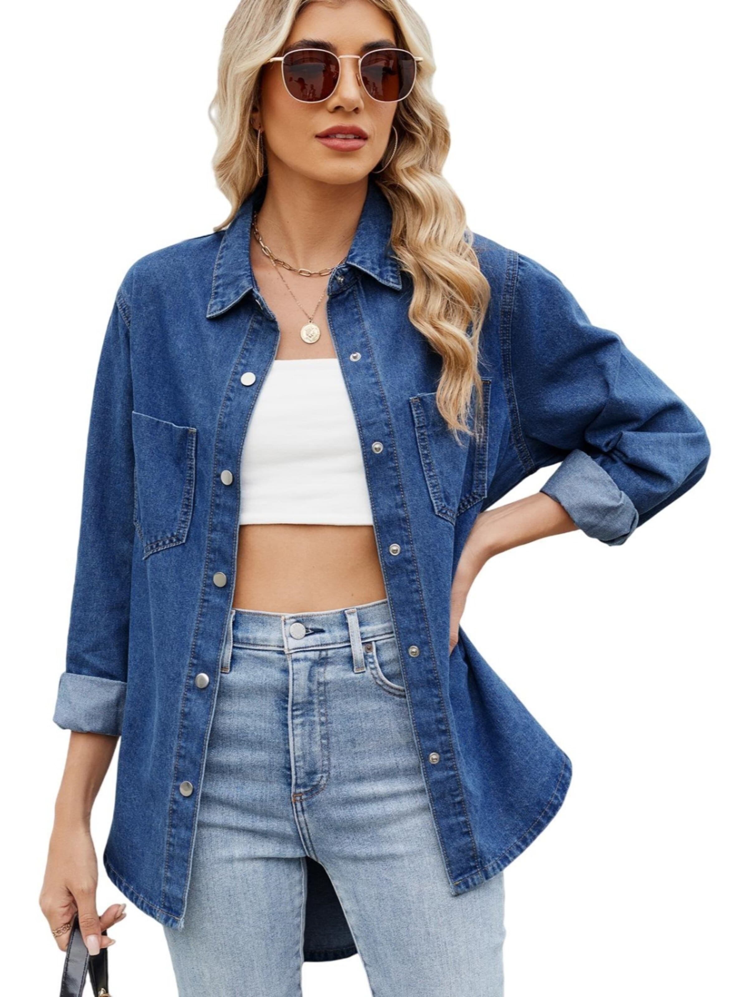 Yesfashion Bluse‌‌‌‌‌‌ in Blau: Vorderseite