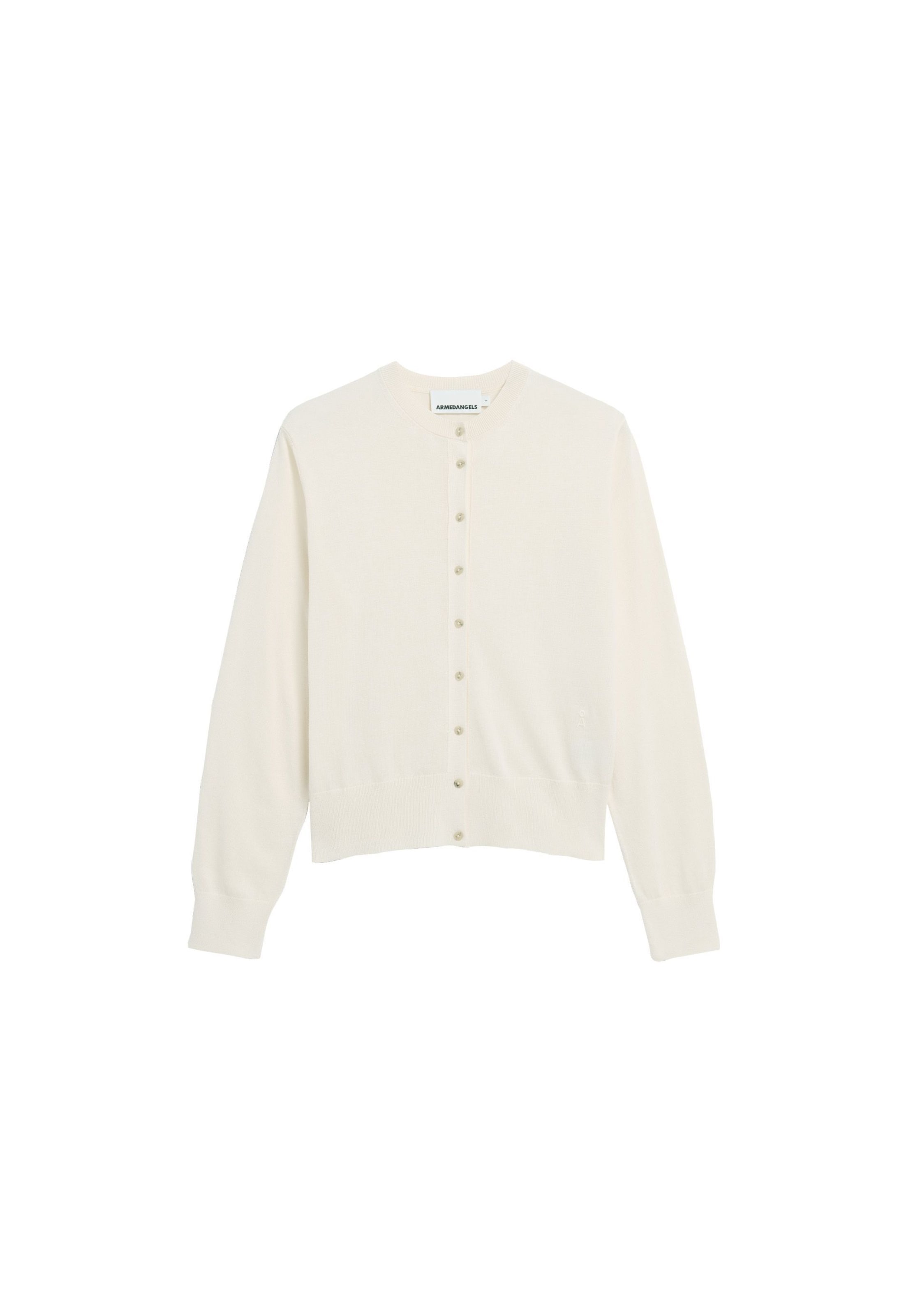 ARMEDANGELS Sweatjacke FINE KNIT in Beige: Vorderseite