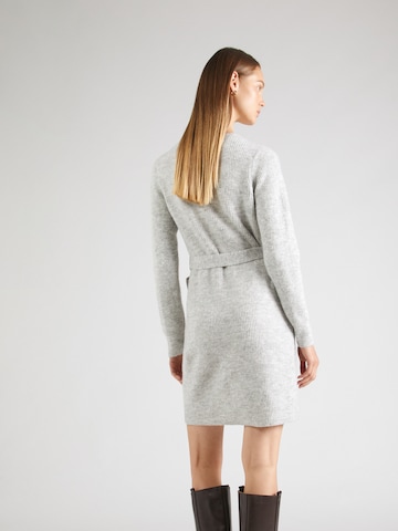 PIECES Knitted dress 'ELLEN' in Grey