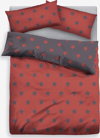 MY HOME Duvet Cover in Red: front