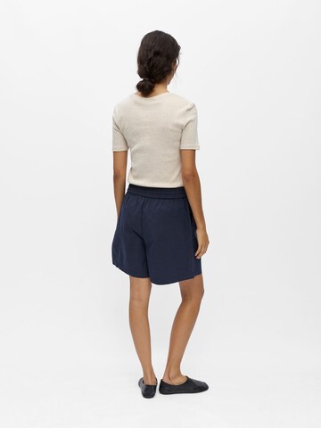 OBJECT Loosefit Bandplooibroek 'OBJBerta' in Blauw