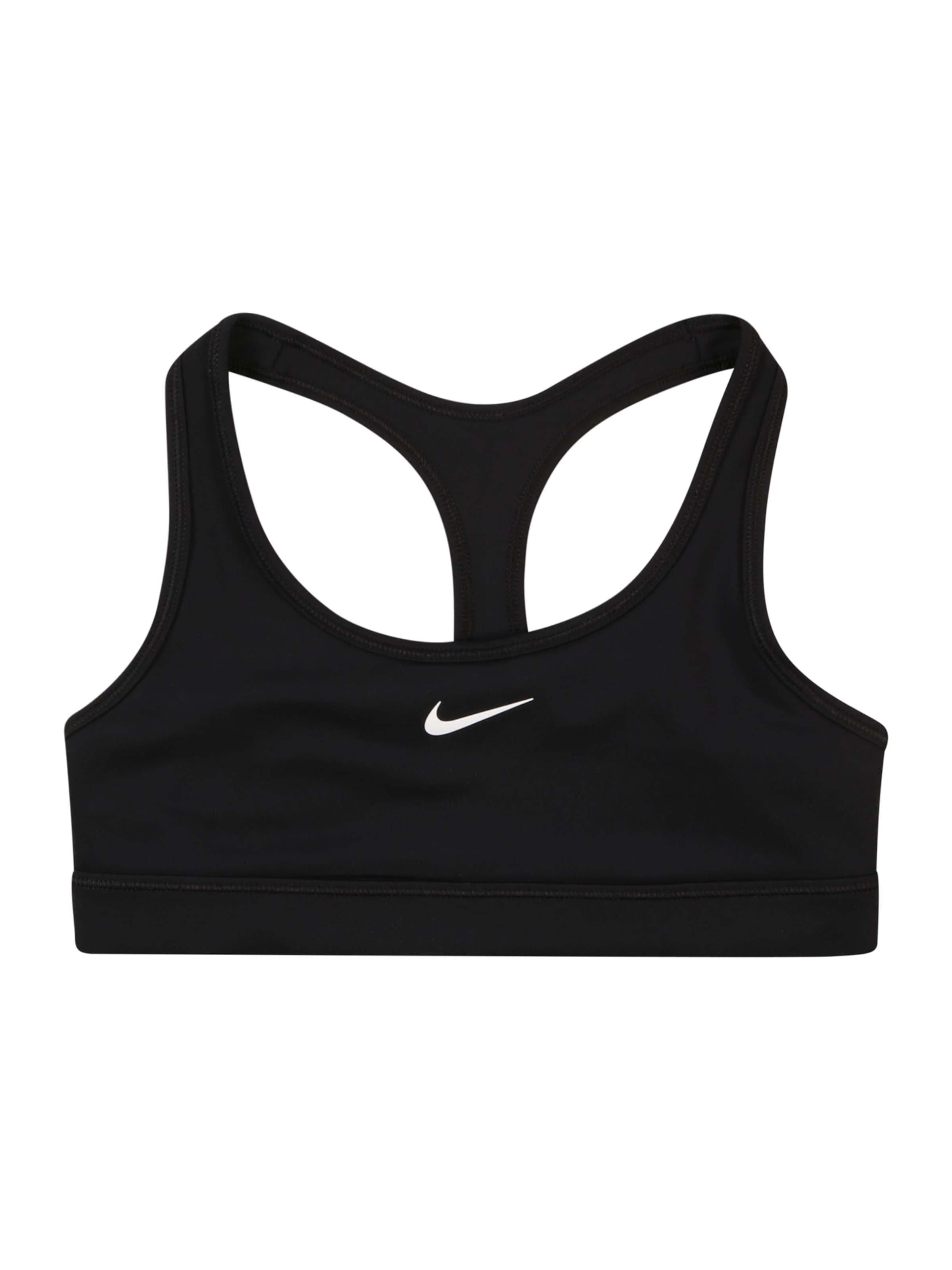 NIKE Спортивное белье 'Swoosh' в Черный: спереди