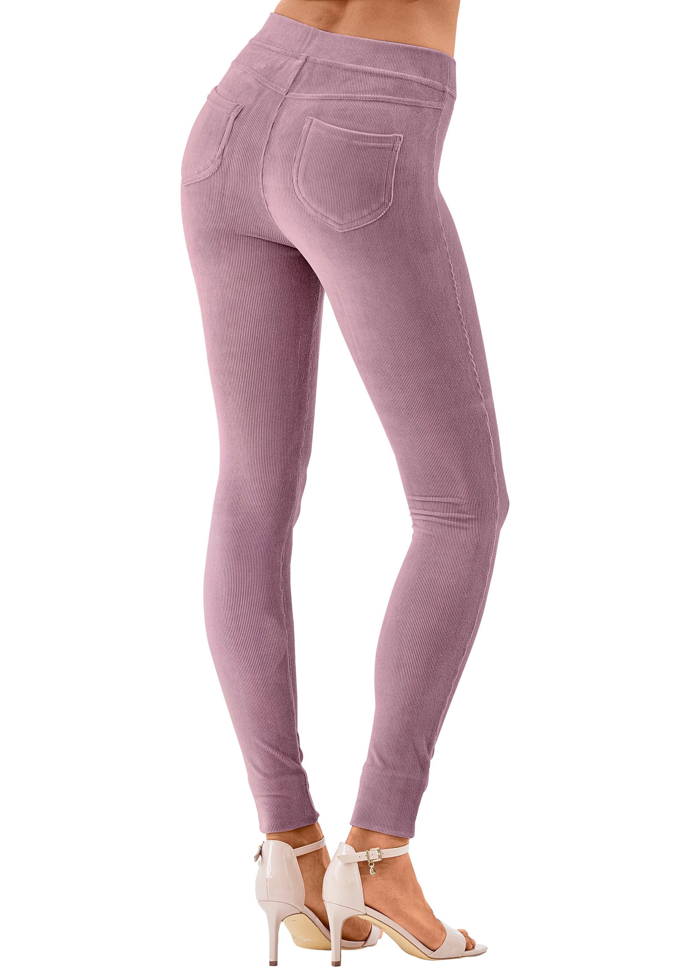 Skinny Leggings di LASCANA in rosa