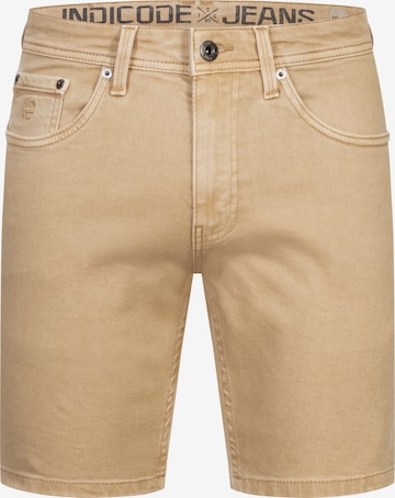 INDICODE JEANS Shorts 'Symon' in Beige: Vorderseite