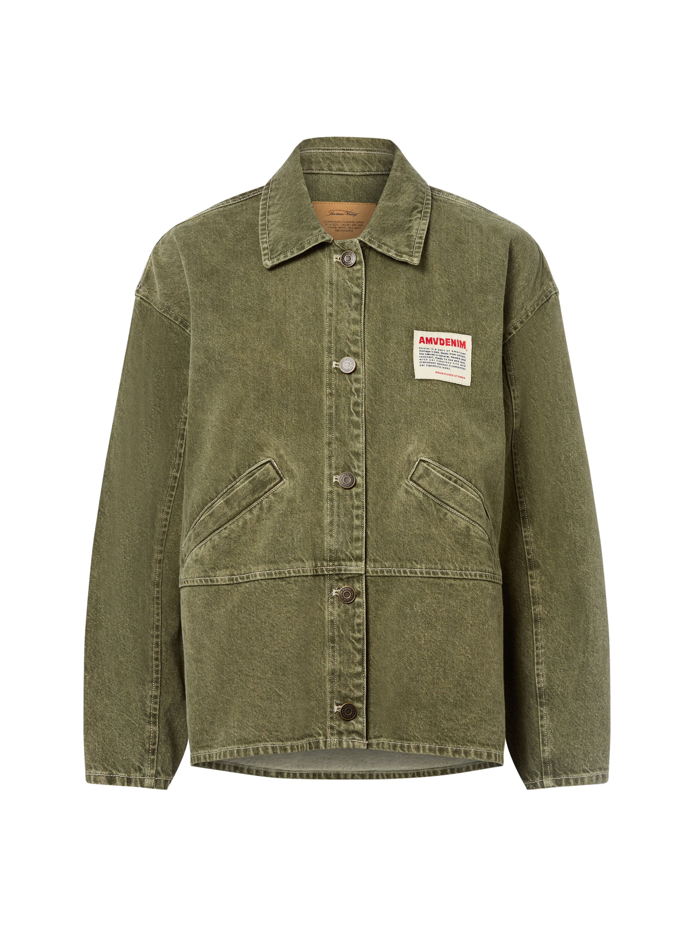 AMERICAN VINTAGE Jacke 'Uzatown' in oliv, Produktansicht