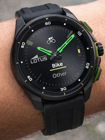 Montre digitale Lotus en noir