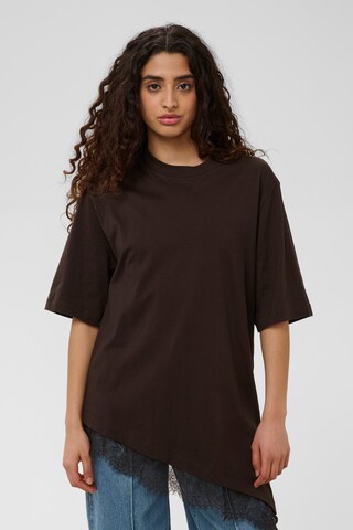 SOAKED IN LUXURY - Camiseta 'SLJina' en marrón: frente