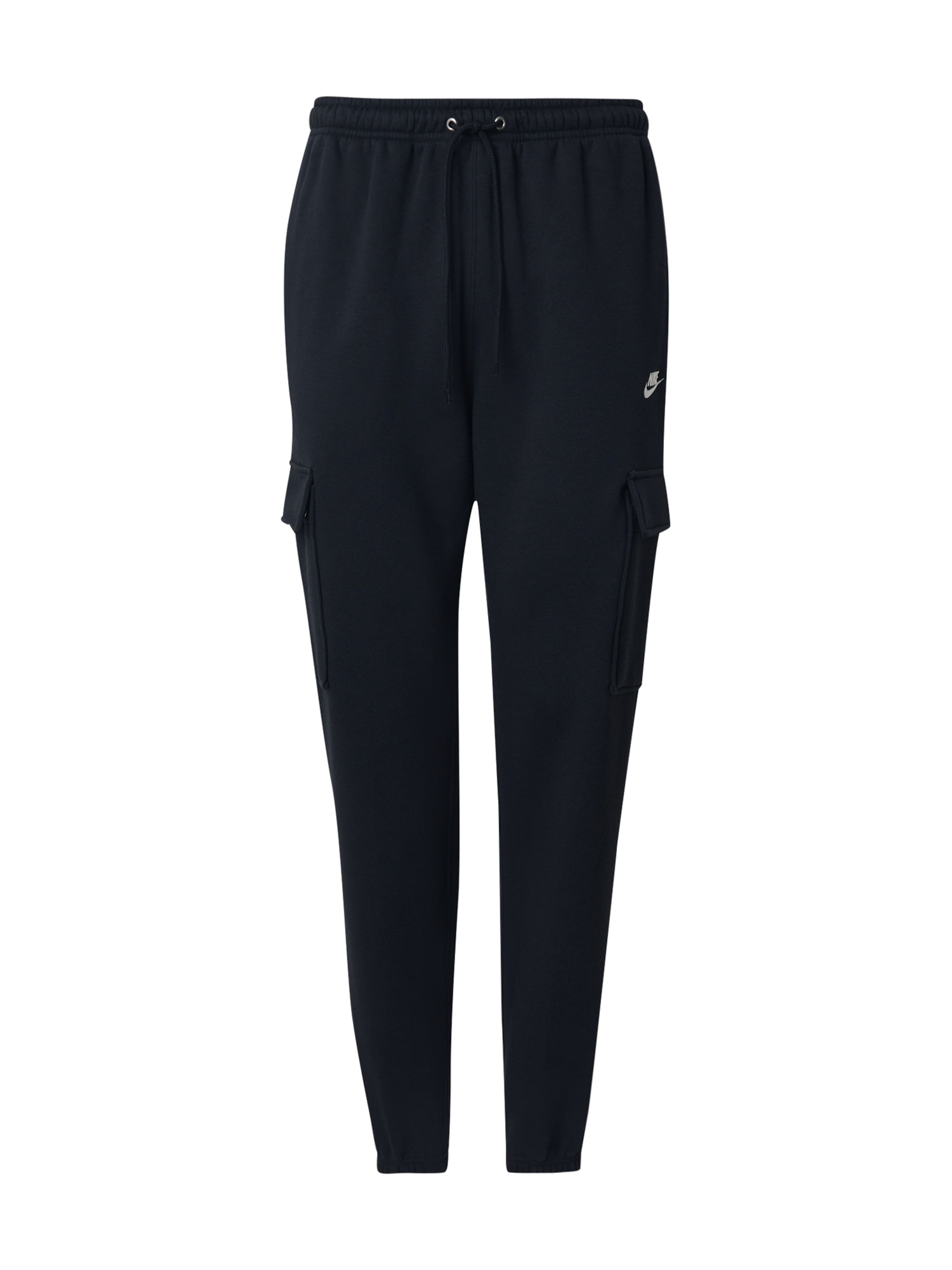 Tapered Pantaloni cu buzunare 'Club' de la Nike Sportswear pe negru: față