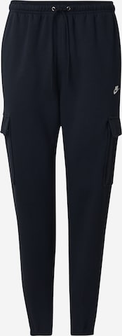 Nike Sportswear Tapered Cargo nadrágok 'Club' - fekete: elől