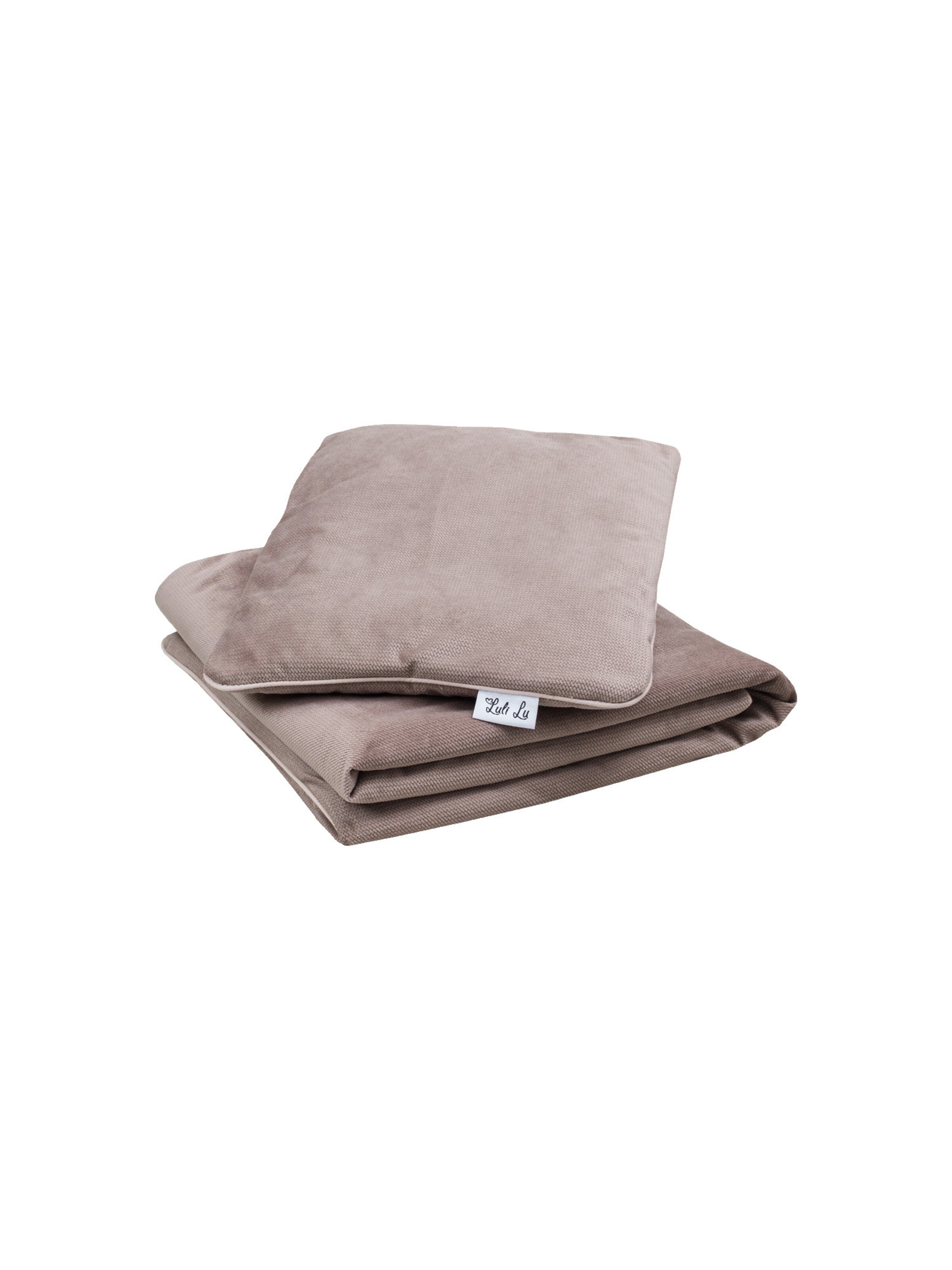 Luli Lu Baby blanket in Brown: front