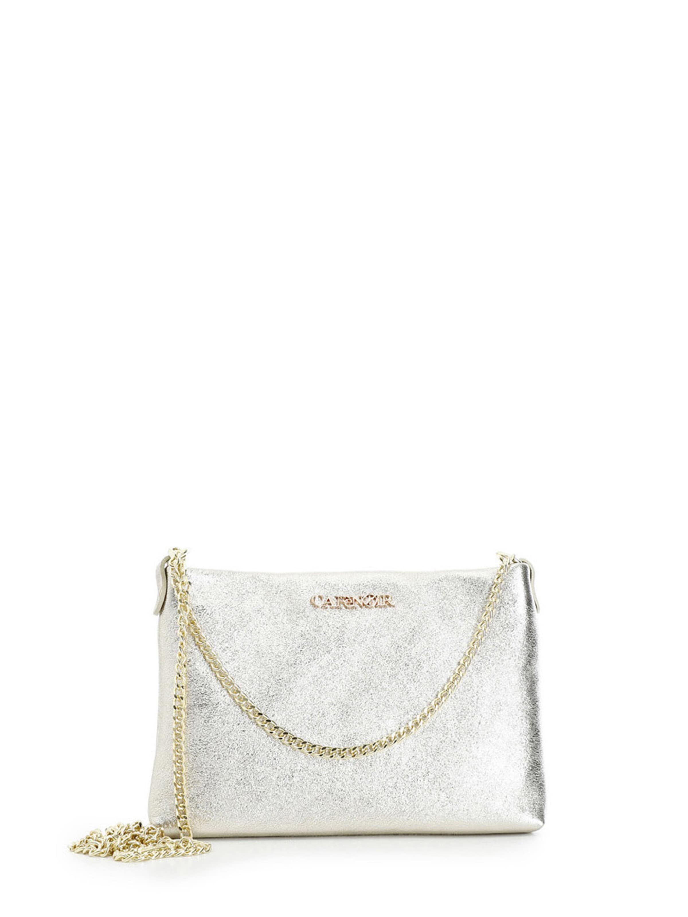 CAFè NOIR Clutch in Zilver: voorkant