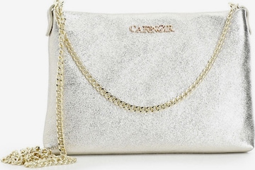 CAFè NOIR Clutch in Silver: front