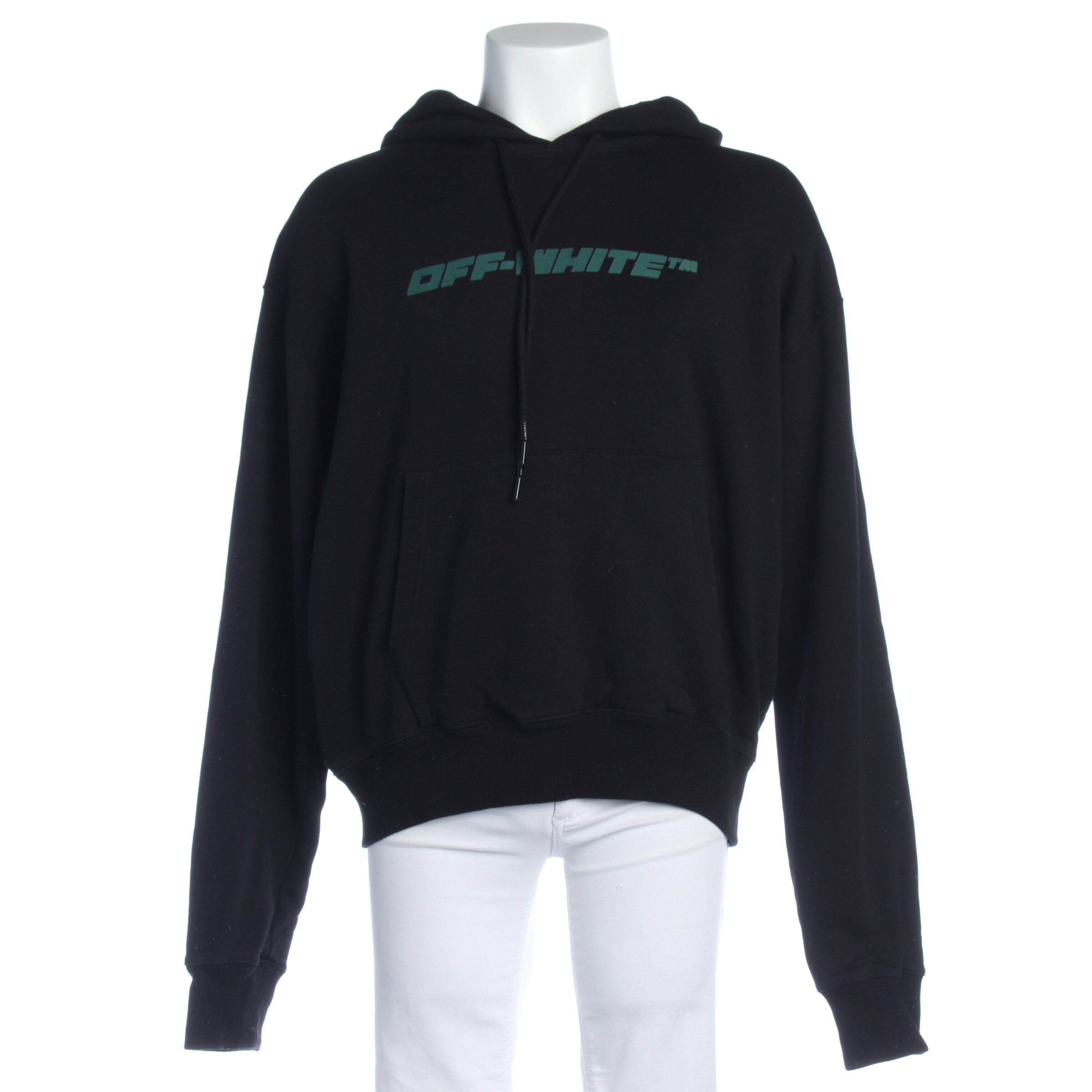 Off-White Sweatshirt / Sweatjacke M in Schwarz: Vorderseite
