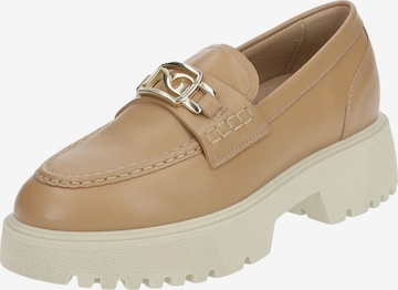 Chaussure basse Nero Giardini en beige : devant