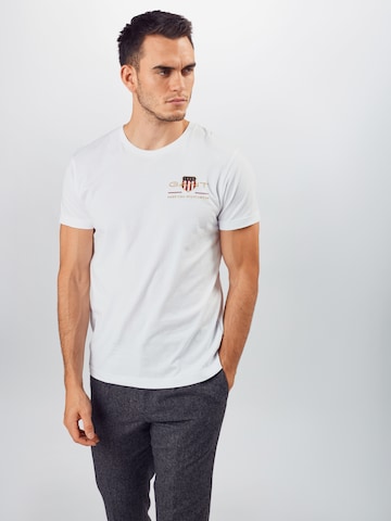 GANT Regular Fit T-Shirt in Weiß: predná strana