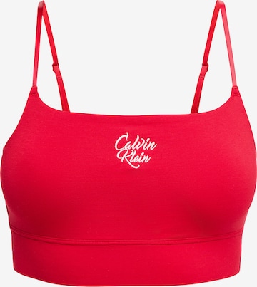 Calvin Klein Bralette Bra in Red: front