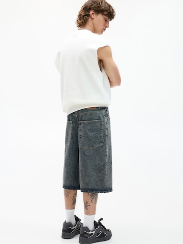 Baggy Jeans de la Pull&Bear pe albastru