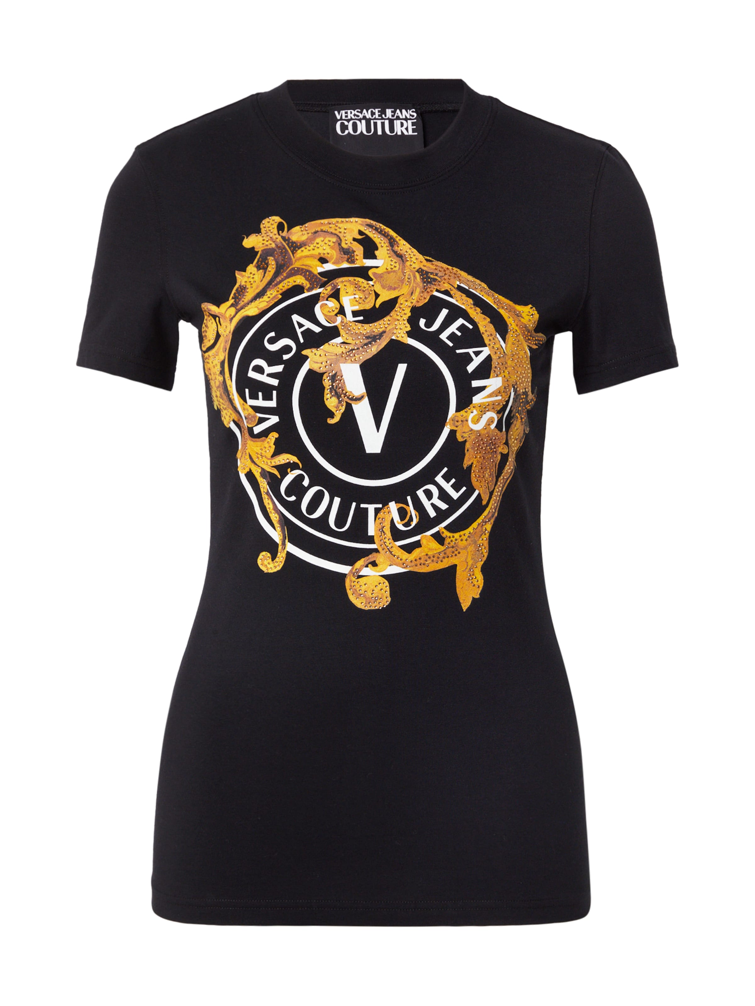 Maglietta di Versace Jeans Couture in nero: frontale
