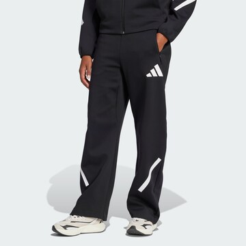 ADIDAS SPORTSWEAR Avar lõige Spordipüksid 'Z.N.E.', värv must: eest vaates