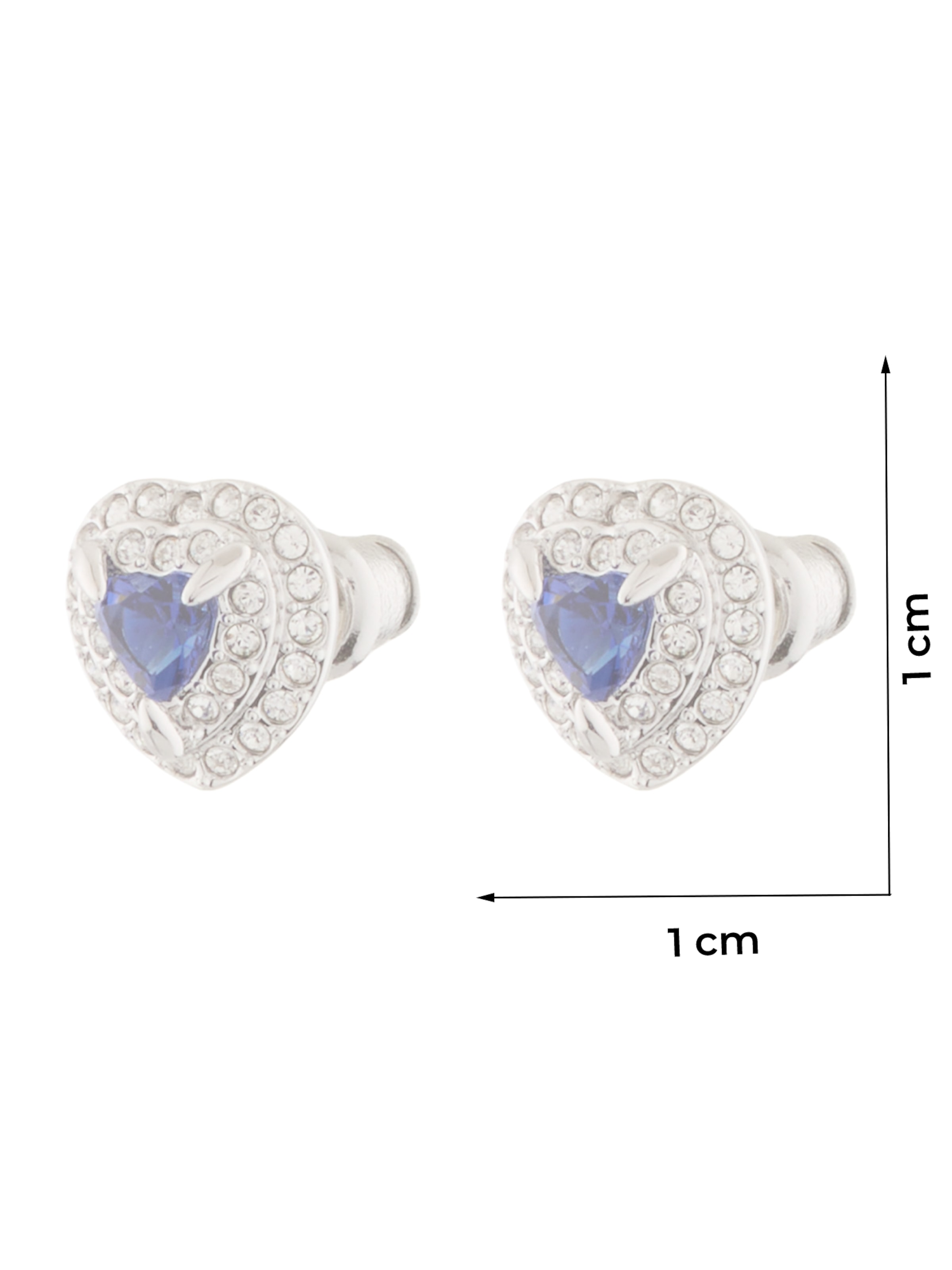 Cercei de la Swarovski pe argintiu