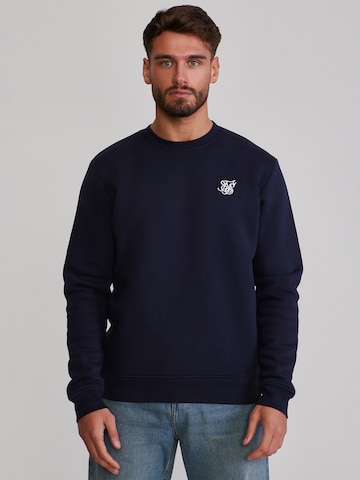 Sweat-shirt SikSilk en bleu : devant