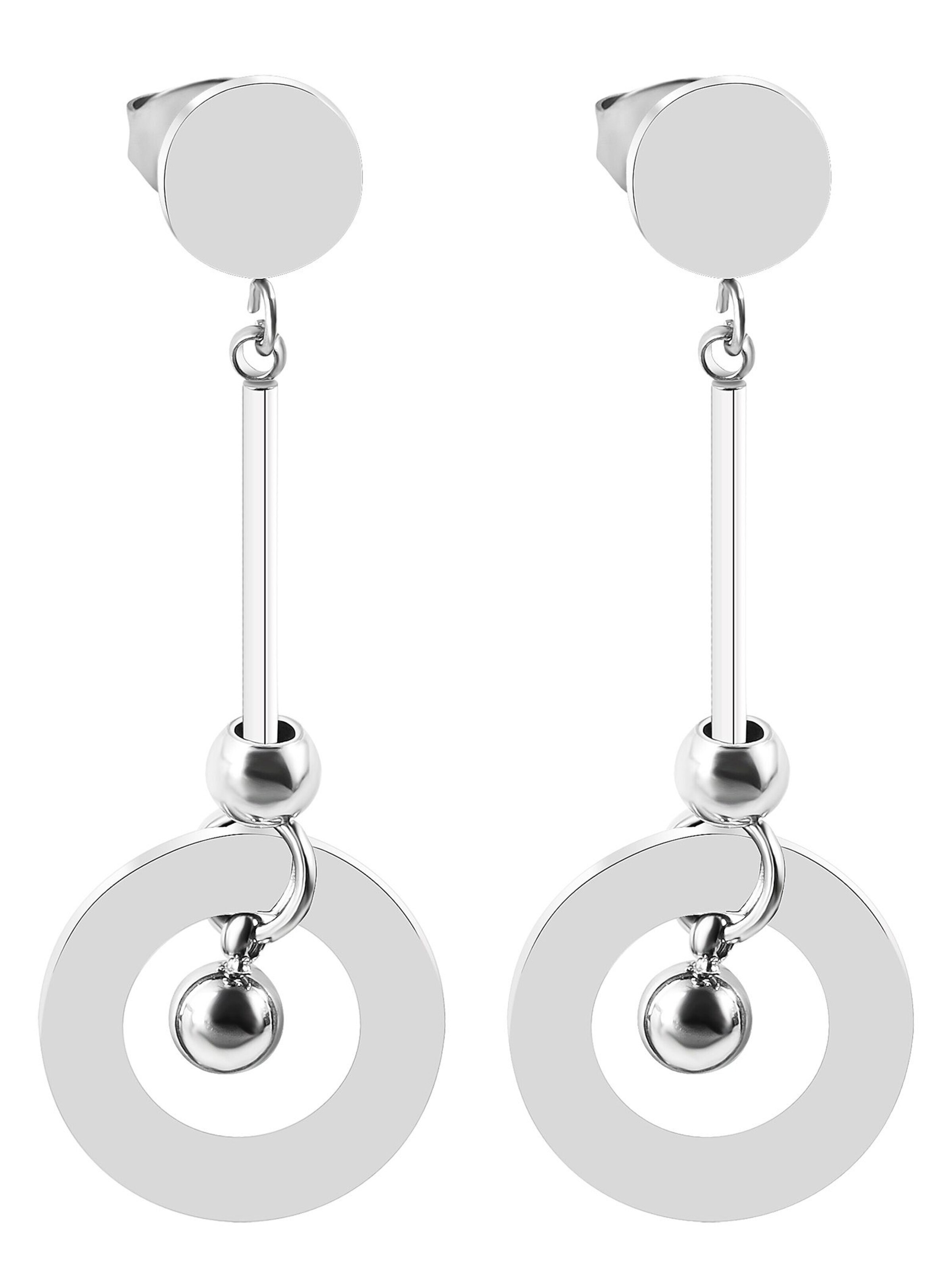 Akzent Earrings 'Moana, hautverträglich' in Silver: front