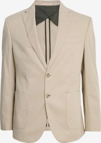 Coupe regular Veste de costume Marks & Spencer en beige : devant