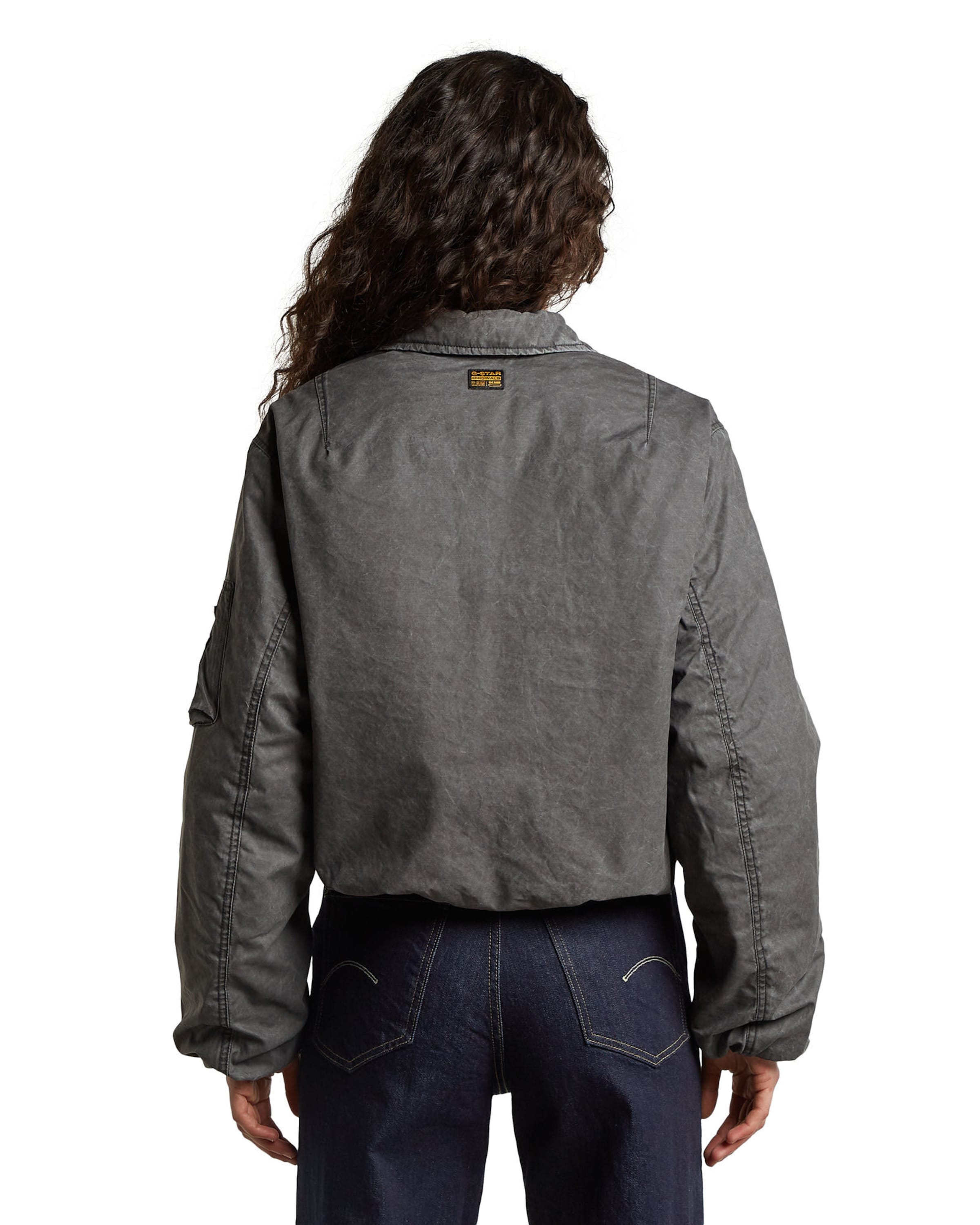 G-STAR Bomber - 'Cropped Bomber Jacket' in Schwarz