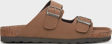 Estro Sandalen '918-1' in Bruin: voorkant