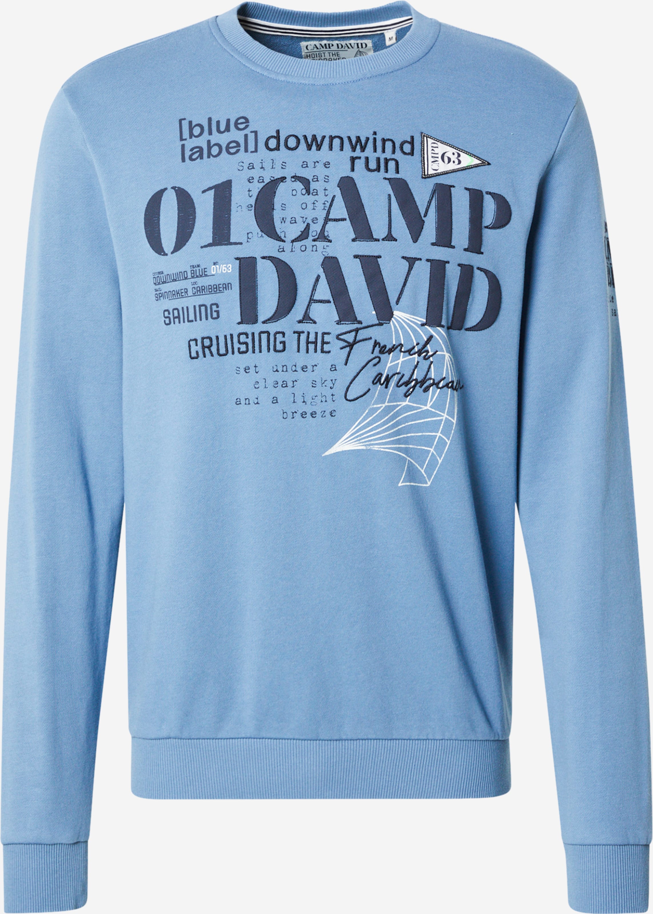 Camp David Soccx Pullover Blau Sweater Camp David Strickpullover