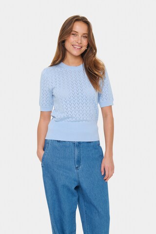 SAINT TROPEZ Pullover in Blau: Vorderseite