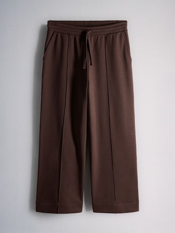 The Set - Pierna ancha Pantalón en beige