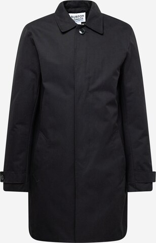 BURTON MENSWEAR LONDON Ανοιξιάτικο και φθινοπωρινό παλτό 'Classic Mac' σε μαύρο: μπροστά