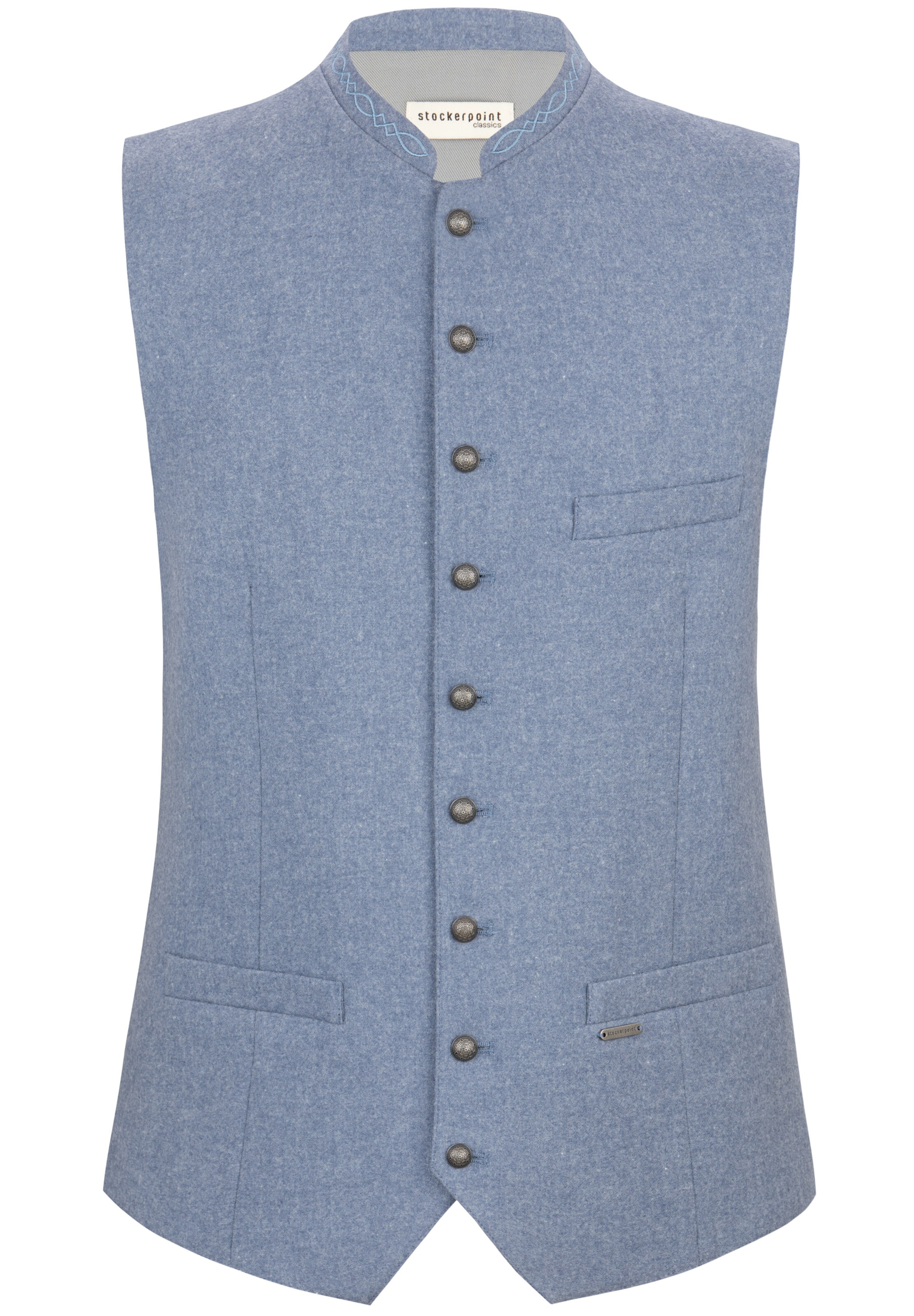 STOCKERPOINT Trachtenweste in Blau: Vorderseite