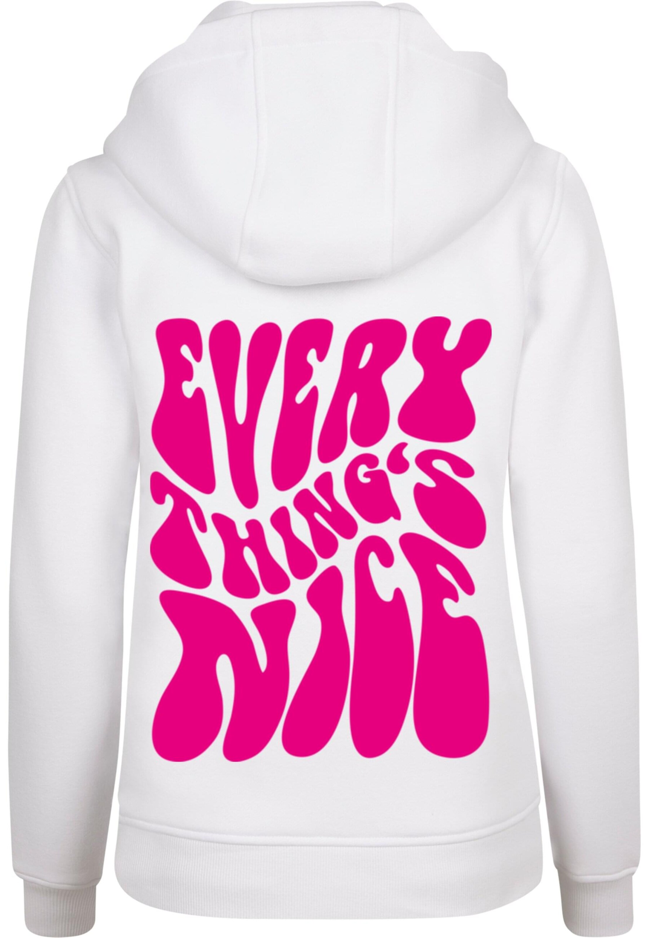 Mister Tee Sweatshirt 'Everything's Nice' in White