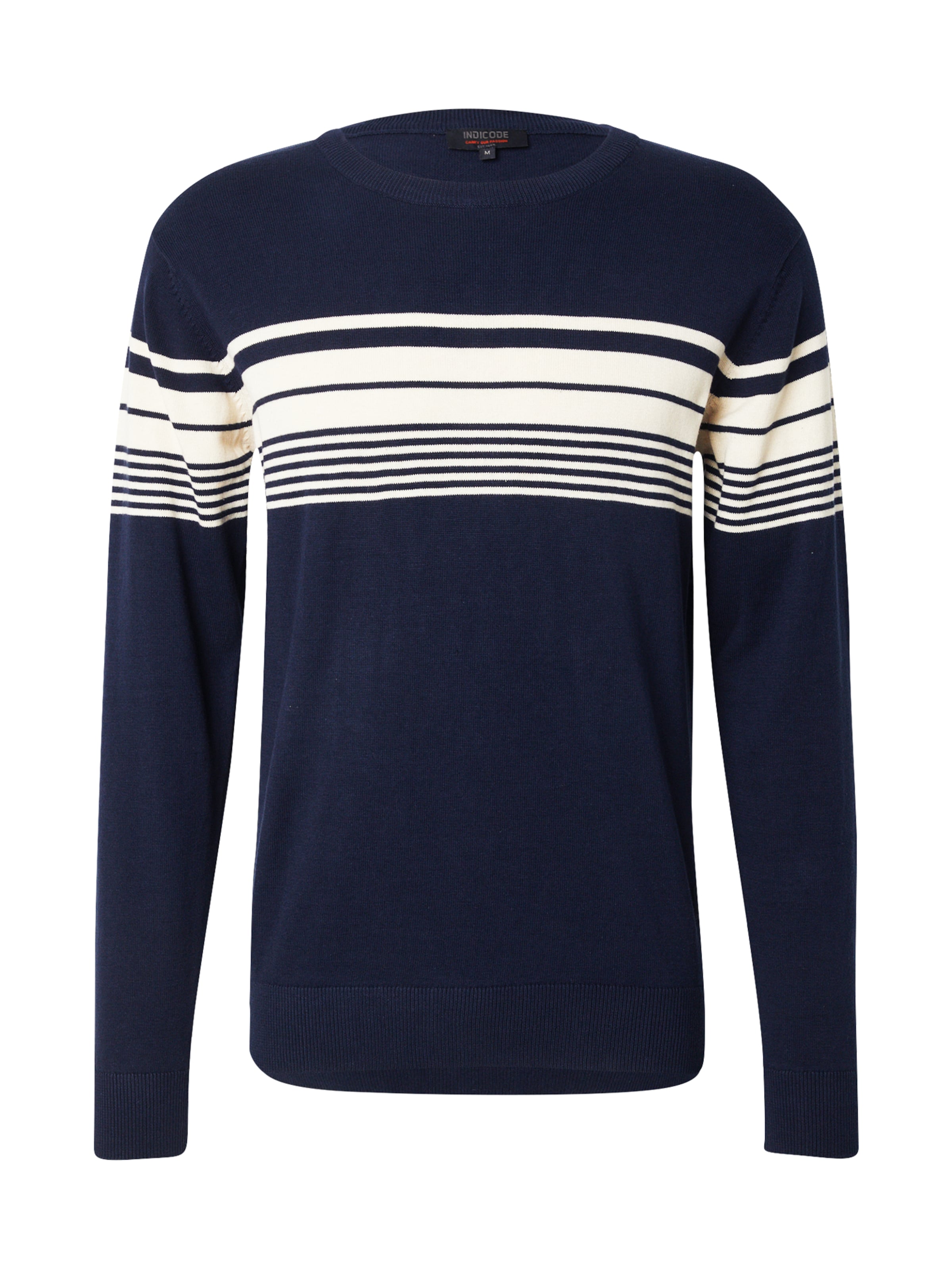 INDICODE JEANS Пуловер &#x27;INPorcenak&#x27; в синьо: отпред