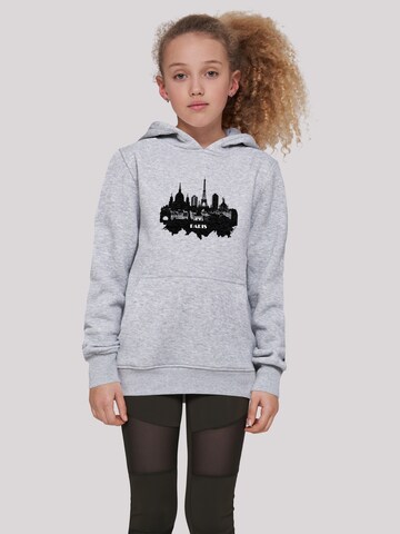 F4NT4STIC Sweatshirt 'Cities Collection - Paris skyline' in Grey: front