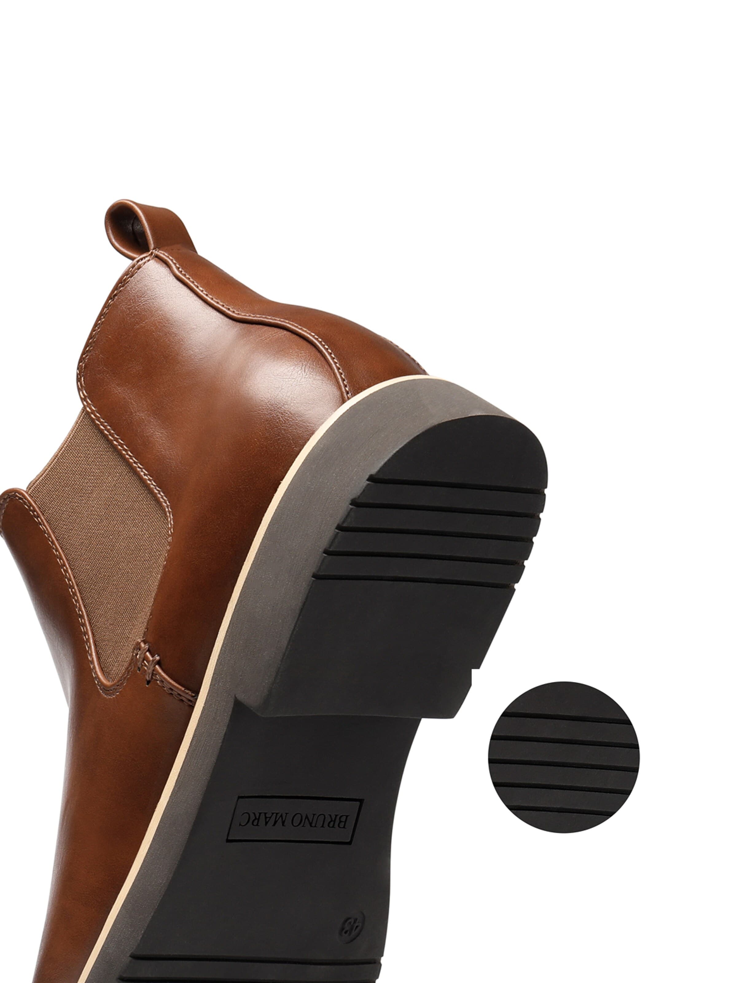 Bruno Marc Chelsea Boots in Brown