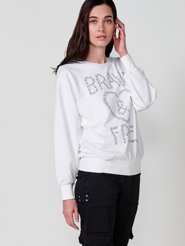 KOROSHI Sweatshirt in Wit