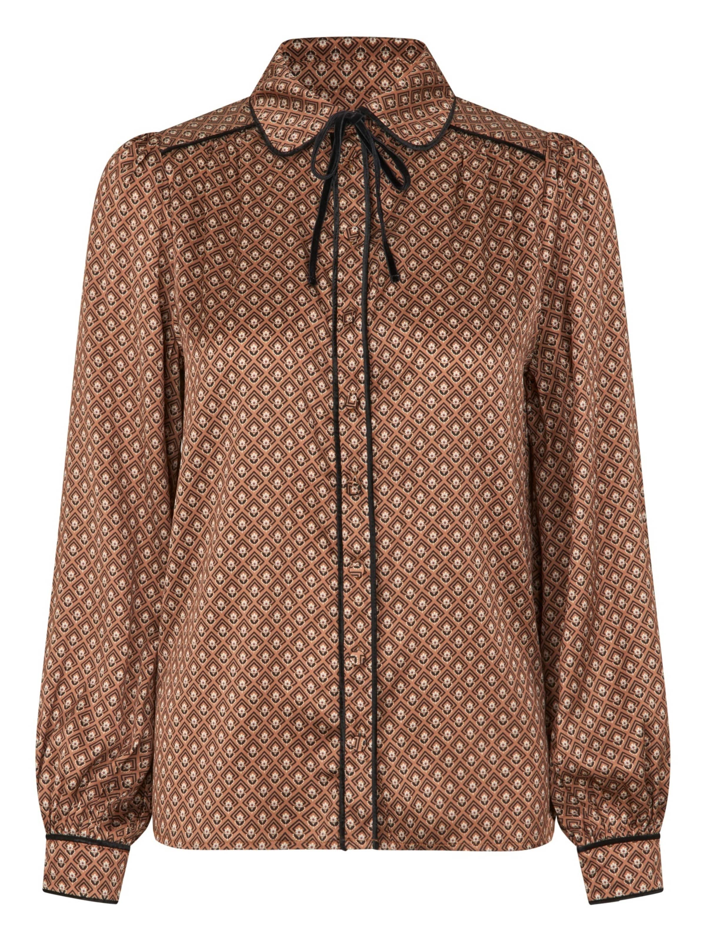 Dea Kudibal Shirt ' MargitDEA ' in Bruin: voorkant