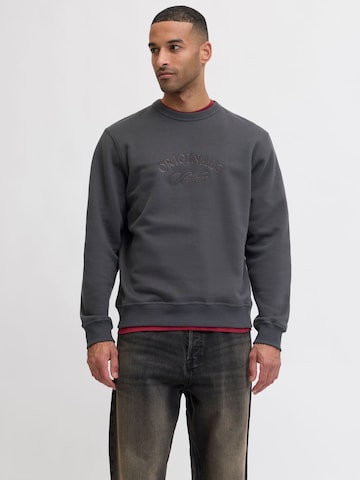 Sweat-shirt JACK & JONES en gris : devant