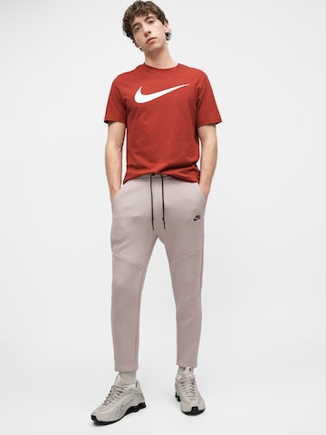 Nike Sportswear Tapered Trousers 'TCH FLC' in Grey