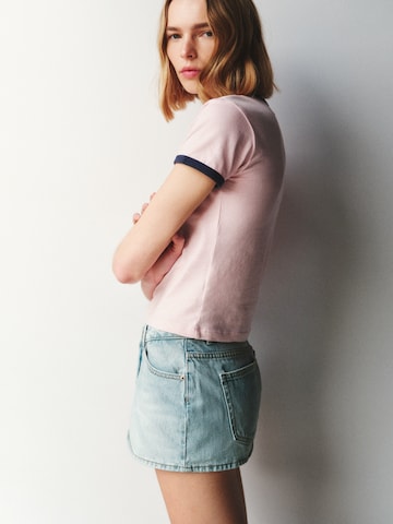 Pull&Bear Hosenrock in Blau