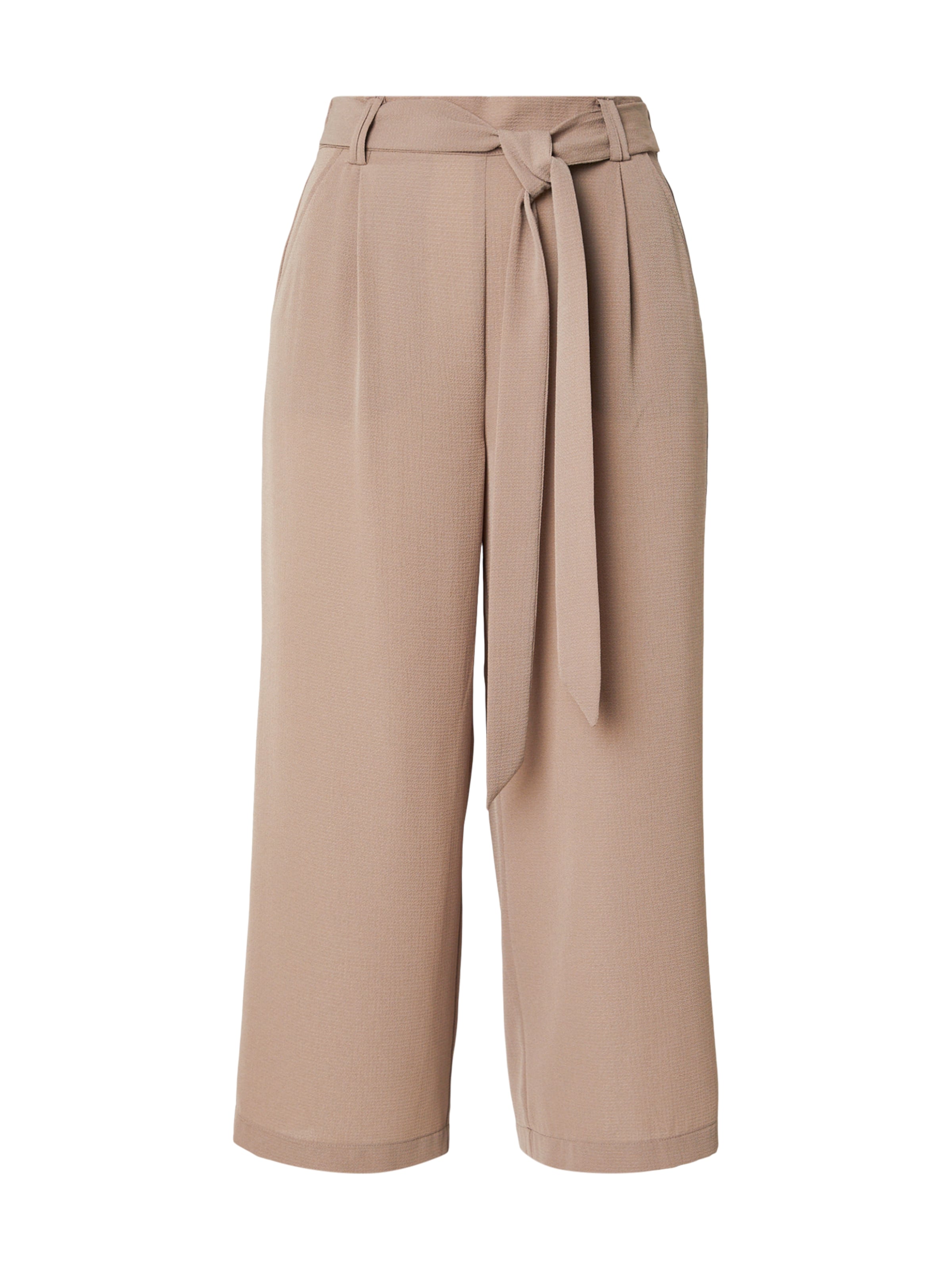 ONLY Wide leg Pants 'ONLWinner' in Brown: front