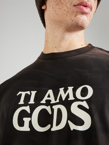 GCDS Majica 'TI AMO GCDS' | črna barva